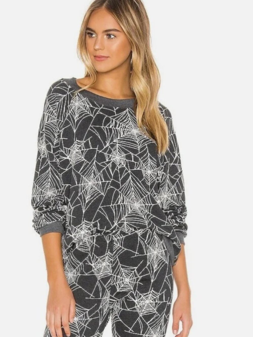 NEW Wildfox Spiderweb Sommers Glow in the Dark Sweatshirt - XS